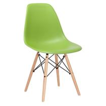 Cadeira Eames Eiffel DSW - Verde claro - Madeira clara - Mobili