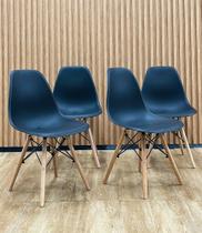 Cadeira Eames Eiffel kit 4 cadeiras pretas Cadeira Eames Eiffel kit 4 cadeiras pretas
