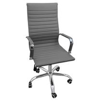 Cadeira Eames Esteirinha Presidente Escritório Boston Eames Alta - Cinza Cadeira Eames Esteirinha Presidente Escritório Boston Eames Alta - Cinza
