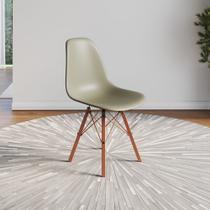 Cadeira Eames Estilo Moderno em Ferro Cobre com Assento Fendi Cadeira Eames Estilo Moderno em Ferro Cobre com Assento Fendi