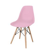 Cadeira Eames Fixa Com Pés em Madeira - Até 100kg - Anima