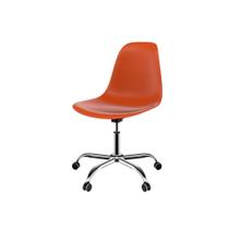 Cadeira Eames Office Terracota e Cromada