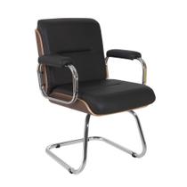 Cadeira Eames para Escritório Linha Capa em Madeira Preto - Design Office Móveis