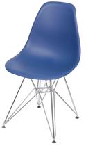 Cadeira Eames Polipropileno Azul Marinho Base Cromada - 49314