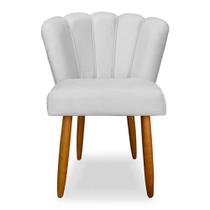 Cadeira Eames Sala Jantar Penteadeira Pétala Suede Branco - INCASA DECOR - Doce Lar Decorações