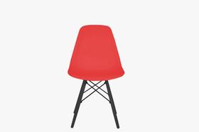 Cadeira Eames Vermelha Pés de Plástico