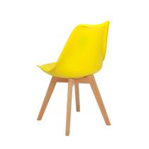 Cadeira Eames Wood Leda Design Amarela