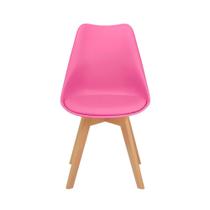 Cadeira Eames Wood Leda Design Rosa