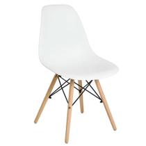 Cadeira Eiffel em Plástico com Pés de Madeira RF1833 Mozaic