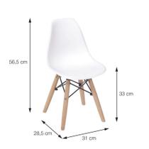 Cadeira Eiffel Infantil Base Madeira - Branca Cadeira Eiffel Infantil Base Madeira - Branca