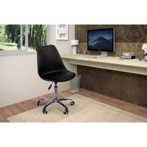 Cadeira Eiffel Office Base Giratória - Preta
