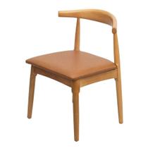 Cadeira Elbow Madeira - Caramelo Cadeira Elbow Madeira - Caramelo