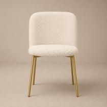 Cadeira Elegance Ayla Base de Ferro Diversas Cores Jantar Penteadeira Salão Recepção -