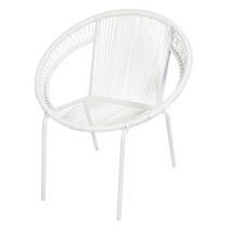 Cadeira em Aço e Cordas PVC Cancun Or Design