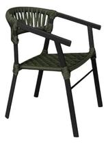 Cadeira Em Alumínio Com Corda Náutica Área Externa E Interna