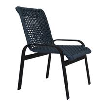 Cadeira em Alumínio Corda Náutica para Jardim Piscina Varanda