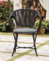 Cadeira Em Alumínio E Corda Náutica Área Externa E Interna