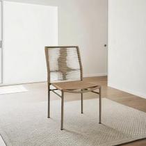 Cadeira Em Corda Náutica Para Área Externa E Interna