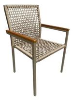 Cadeira Em Corda Náutica Para Área Externa E Interna