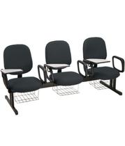 Cadeira em longarina para Escolas Linha Uno Cinza Cadeira em longarina para Escolas Linha Uno Cinza