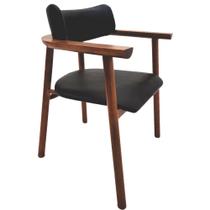 Cadeira em madeira tauari com estofado - Maruja Ritmo - Tramontina