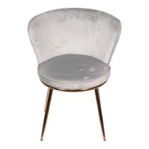 Cadeira em Veludo Nanda Base em Aço Pintado Cadeira em Veludo Nanda Base em Aço Pintado