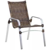 Cadeira Emily em Alumínio Para Área, Jardim, Piscina Trama Original