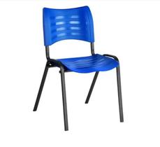 Cadeira Empilhável Fixa para Escritório cor Azul - Masticmol - 2001