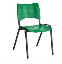 Cadeira Empilhável Fixa para Escritório Cor Verde - Masticmol - 2003