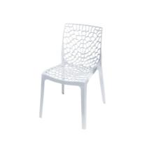 Cadeira Empilhavel Gruvyer Coral Polipropileno Branca - Or Design