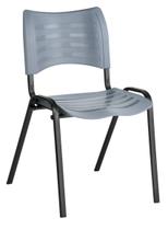 Cadeira Empilhável Iso Linha Polipropileno Iso Cinza