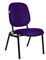 Cadeira Empilhável para Igrejas Evangélicas Linha Holy Roxo