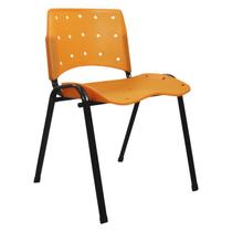 Cadeira Empilhável Plástica Laranja Anatômica 5 Unidades - ULTRA Móveis Cadeira Empilhável Plástica Laranja Anatômica 5 Unidades - ULTRA Móveis