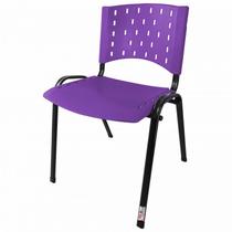 Cadeira Empilhável Plástica Lilás 10 Unidades - ULTRA Móveis