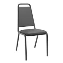 Cadeira Empilhavel Th2 Couro Eo Cologico Preto 68000.1,19-Plaxmetal Cadeira Empilhavel Th2 Couro Eo Cologico Preto 68000.1,19-Plaxmetal