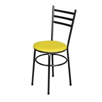 Cadeira Epoxi Craqueada Para Cozinha Assento Estofado