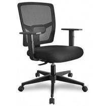 Cadeira Ergonômica Back System NR17 Eco Back Executiva Encosto Tela Preta
