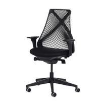 Cadeira Ergonômica Diretor Preta Giratória Ajustável