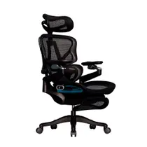 Cadeira Ergonômica Elements EOS Com Ajuste Elétrico e Descanso de Pés Preto