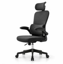 Cadeira Ergonômica Escritório com Braço Flexível e Apoio Lombar Ajustável Espuma Nova