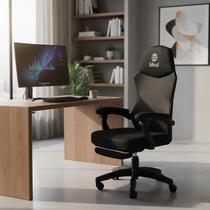 Cadeira Ergonômica Escritório Gamer Giratória Descanso de Pernas Regulagem Altura e Inclinação Cadeira Ergonômica Escritório Gamer Giratória Descanso de Pernas Regulagem Altura e Inclinação