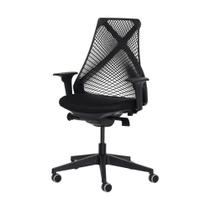 Cadeira Ergonômica Escritório Grid Diretor Preta Base Girató Cadeira Ergonômica Escritório Grid Diretor Preta Base Girató