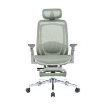 Cadeira Ergonômica Escritório Icon Plus Tela Fechada Apoio de Cabeça Ajustável Regulagem Lombar Braços 360 Apoio de Pés Altura Regulável NR17
