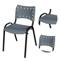 Cadeira Ergonômica Escritório Igreja Recepção Encosto Home Office Empilhavel