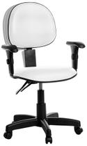 Cadeira Ergonômica Executiva Com Braço Em Rv Branco