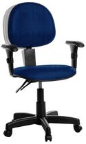Cadeira Ergonômica Executiva Com Braço Rcp Cor:Azul