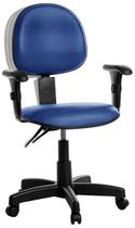 Cadeira Ergonômica Executiva Com Braço Rv Cor:Azul