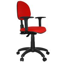 Cadeira Ergonômica NR17 Tecido Vermelho - ULTRA Móveis - Ultra Móveis Corporativo