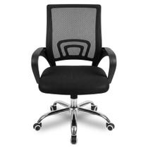 Cadeira Ergonômica OC-001A Mesh Giratória com Apoio de Braço Preto