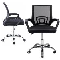 Cadeira Ergonômica Para Escritorio Estofado Preto de Mesh - Digo.Casa